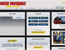 Tablet Screenshot of northprovidencetire.com